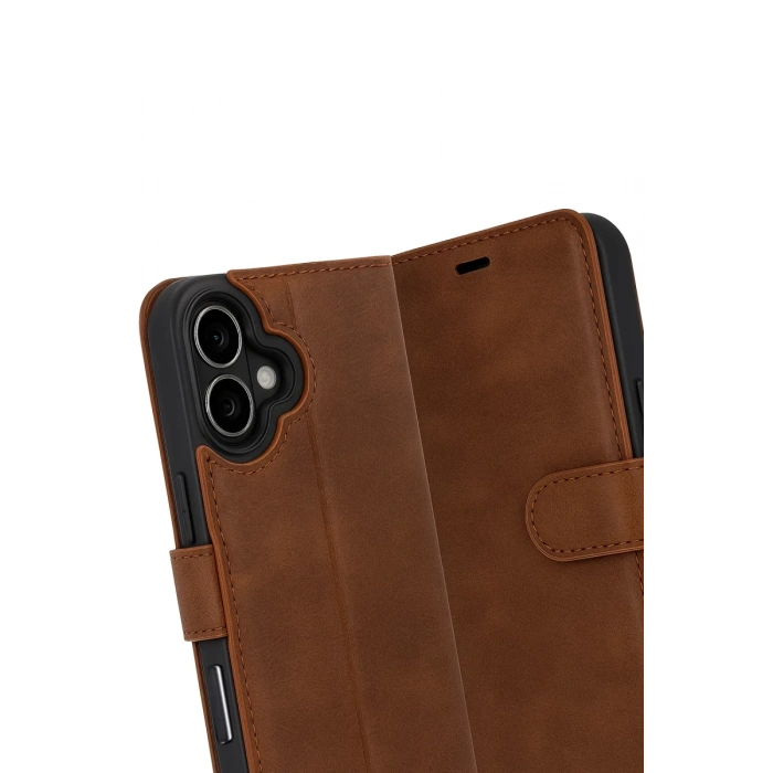 Apple iPhone 17 Uyumlu Trend S Plus Kapaklı Kılıf - Taba