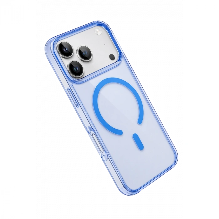 Apple iPhone 18 Pro Uyumlu/17 Pro Pc Real Magsafe Kapak - Sierra Blue