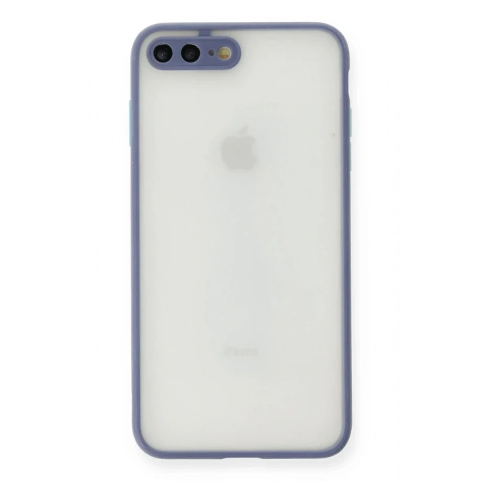 Apple iPhone 7 Plus Uyumlu Kılıf Montreal Silikon Kapak - Gri