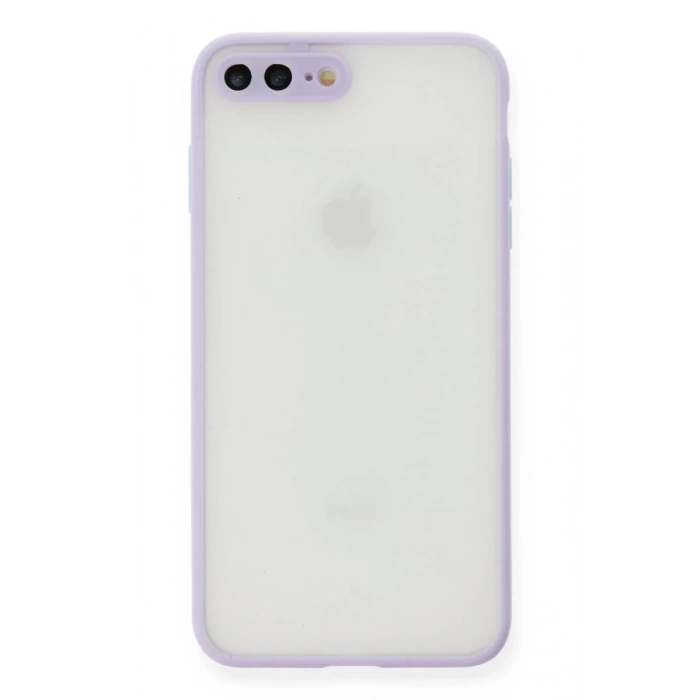 Apple iPhone 7 Plus Uyumlu Kılıf Montreal Silikon Kapak - Mor
