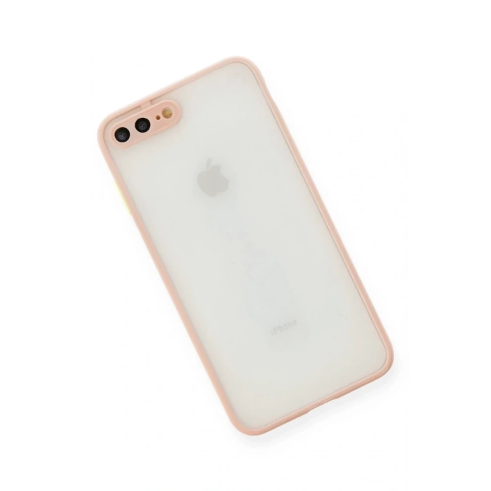 Apple iPhone 7 Plus Uyumlu Kılıf Montreal Silikon Kapak - Pembe