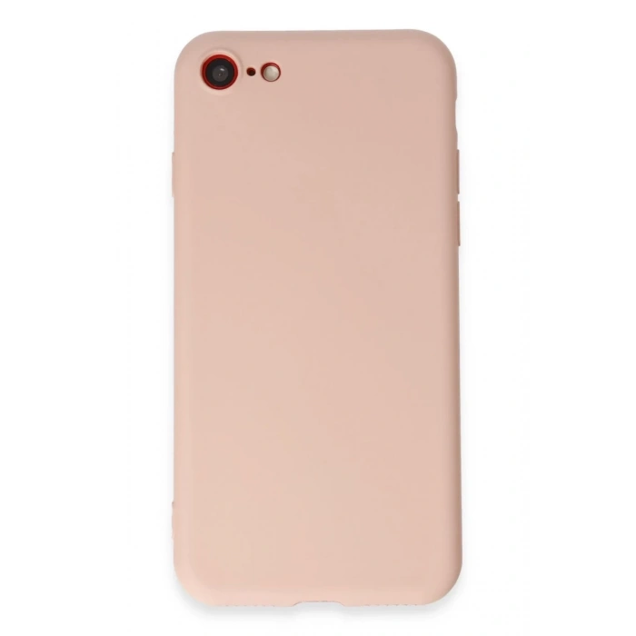 Apple iPhone 7 Uyumlu Kılıf First Silikon - Pudra