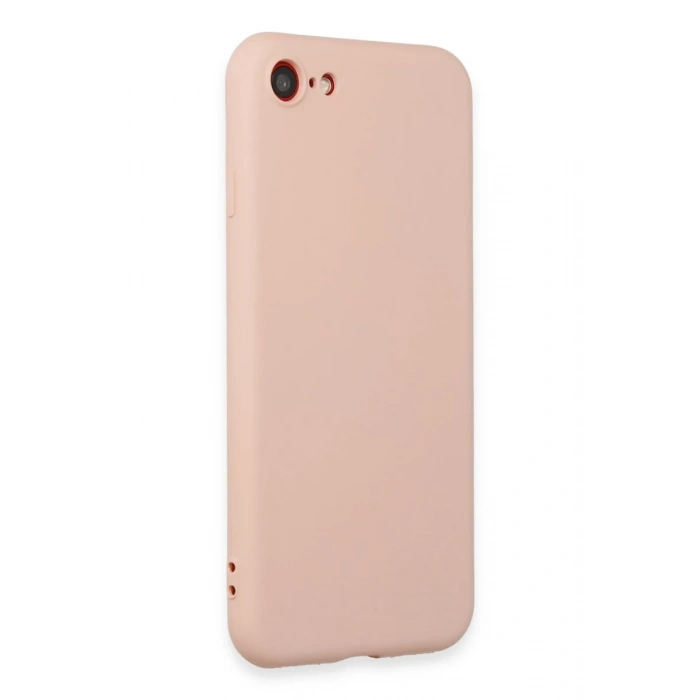 Apple iPhone 7 Uyumlu Kılıf First Silikon - Pudra