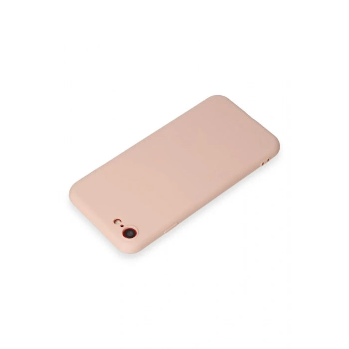 Apple iPhone 7 Uyumlu Kılıf First Silikon - Pudra