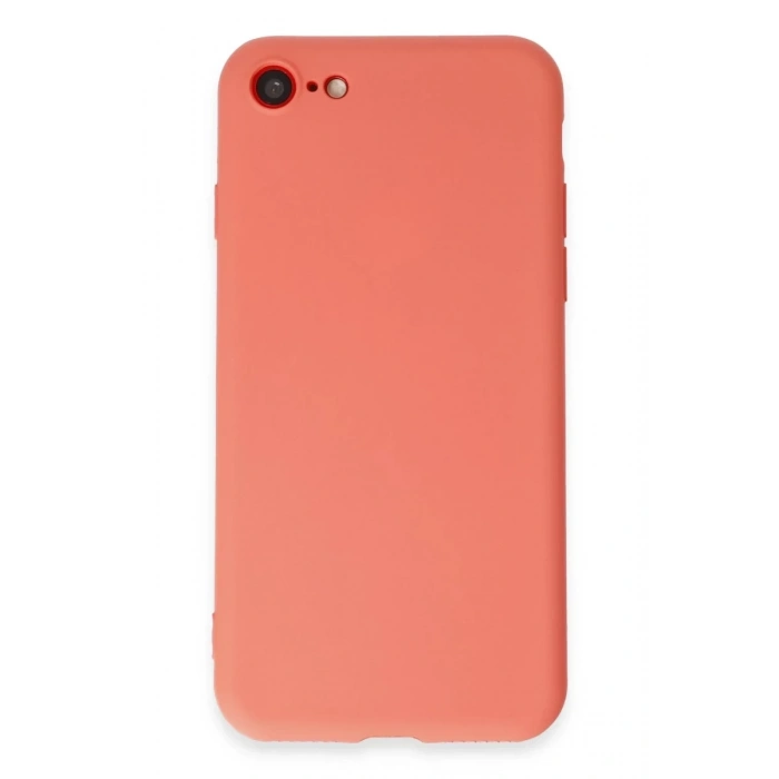 Apple iPhone 7 Uyumlu Kılıf First Silikon - Turuncu