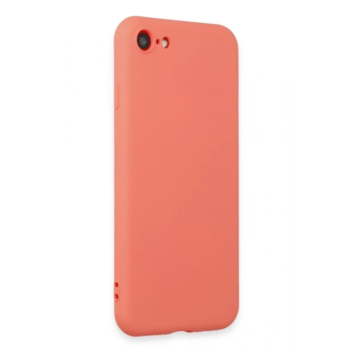 Apple iPhone 7 Uyumlu Kılıf First Silikon - Turuncu