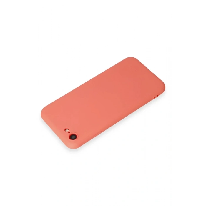 Apple iPhone 7 Uyumlu Kılıf First Silikon - Turuncu