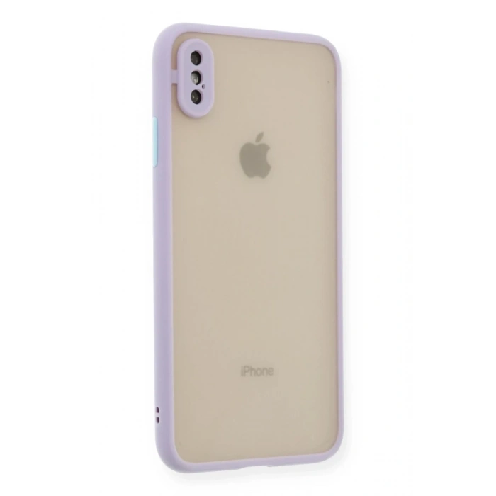 Apple iPhone X Uyumlu Kılıf Montreal Silikon Kapak - Mor