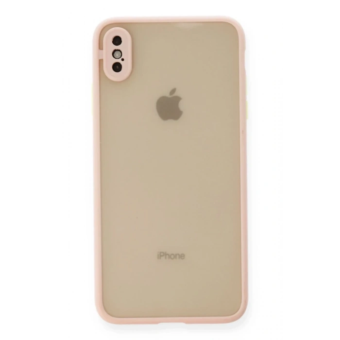 Apple iPhone X Uyumlu Kılıf Montreal Silikon Kapak - Pembe