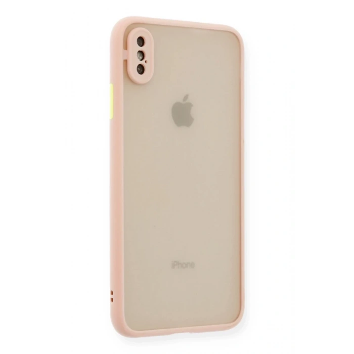 Apple iPhone X Uyumlu Kılıf Montreal Silikon Kapak - Pembe