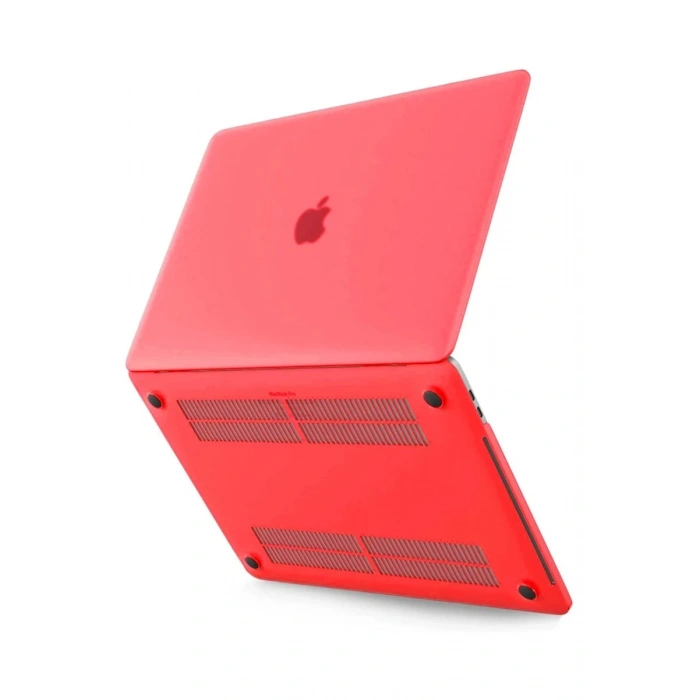 Apple Macbook Pro 13 2021 Macbook Buzlu Kapak - Kırmızı