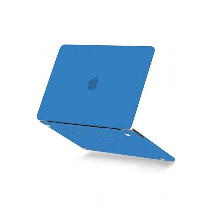 Apple Macbook Pro 13 2021 Macbook Buzlu Kapak - Mavi