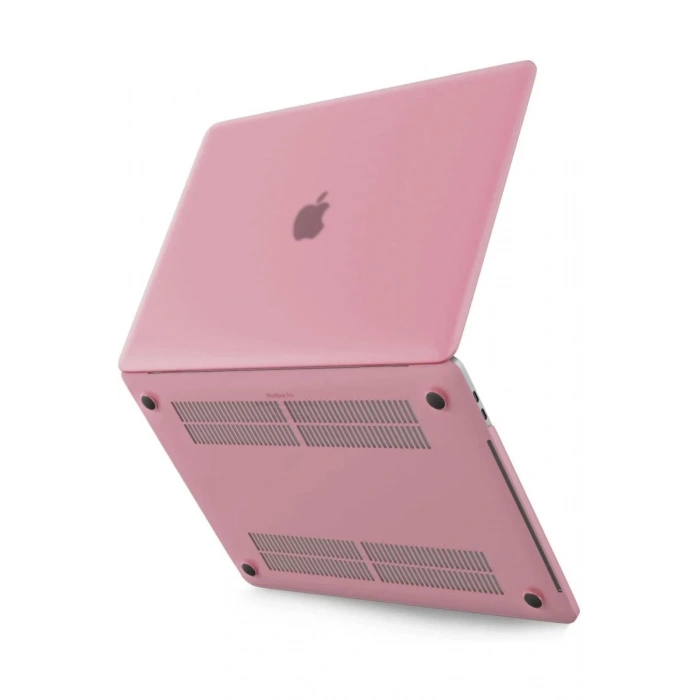 Apple Macbook Pro 13 2021 Macbook Buzlu Kapak - Pembe