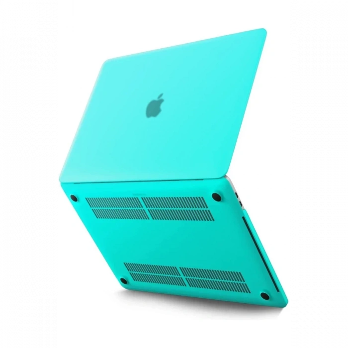 Apple Macbook Pro 13 2021 Macbook Buzlu Kapak - Yeşil