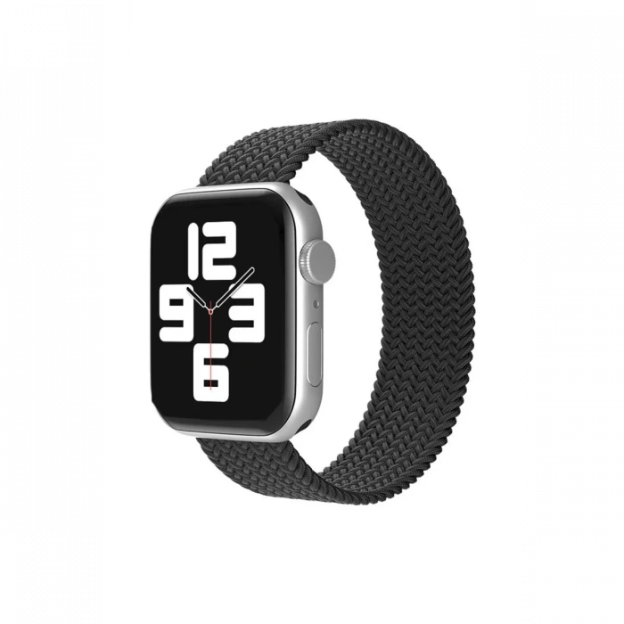 Apple Watch 38mm Uyumlu Ayarlı Solo Silikon Kordon - Siyah
