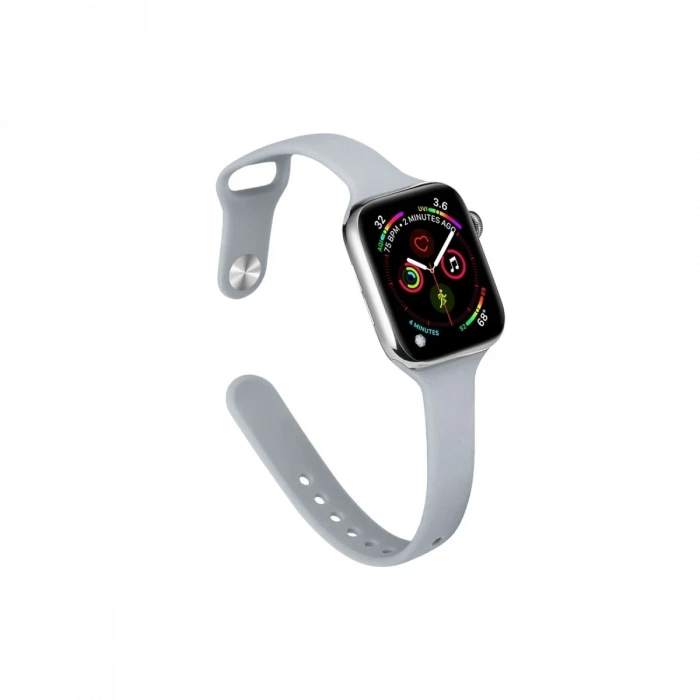 Apple Watch 38mm Uyumlu Klasik Kordon - Açık Gri
