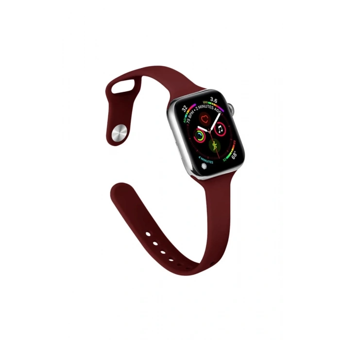 Apple Watch 38mm Uyumlu Klasik Kordon - Bordo