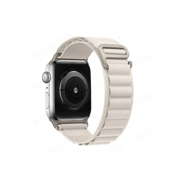 Apple Watch 38mm Uyumlu Mountain Kordon - Beyaz