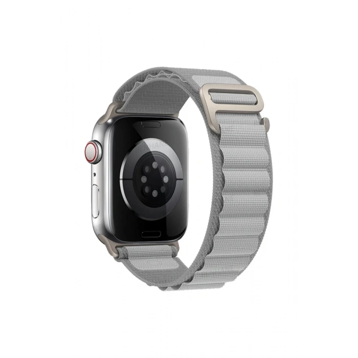 Apple Watch 38mm Uyumlu Mountain Kordon - Gri