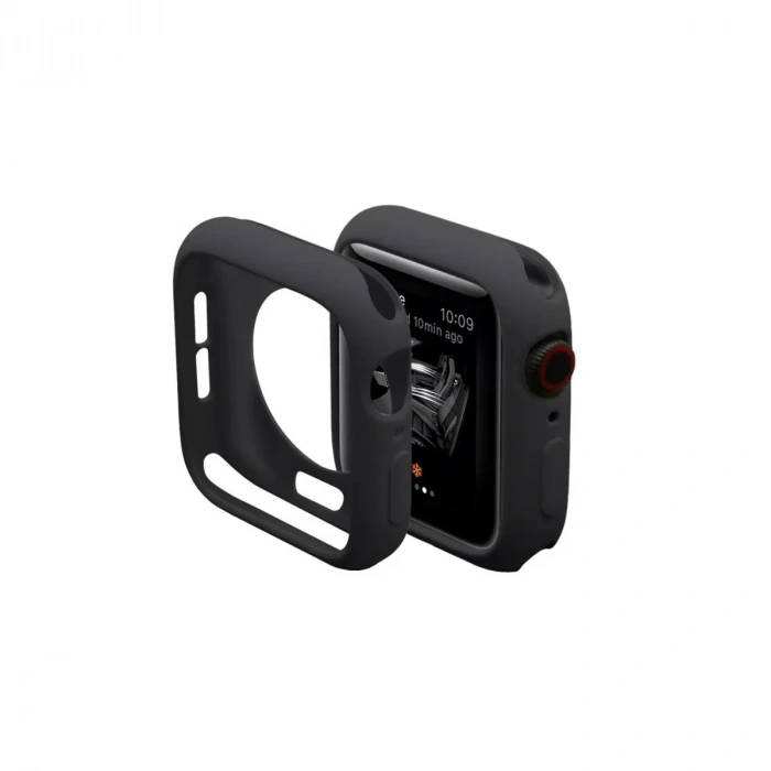 Apple Watch 38mm Uyumlu Silikon Alt Kasa - Siyah