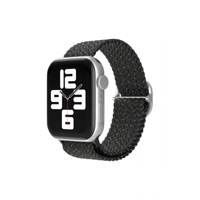 Apple Watch 38mm Uyumlu Star Kordon - Benekli Siyah