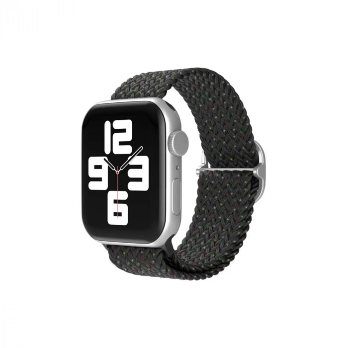 Apple Watch 38mm Uyumlu Star Kordon - Benekli Siyah