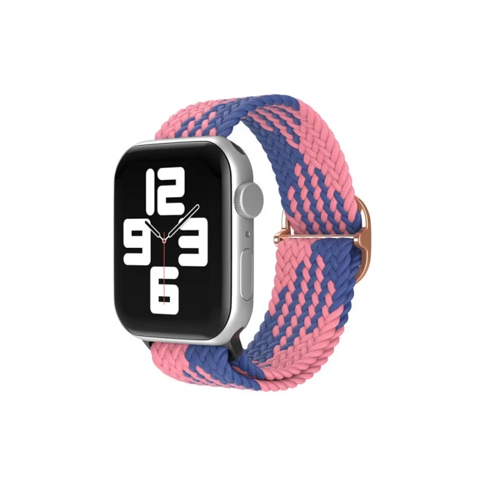 Apple Watch 38mm Uyumlu Star Kordon - Pembe-Mavi