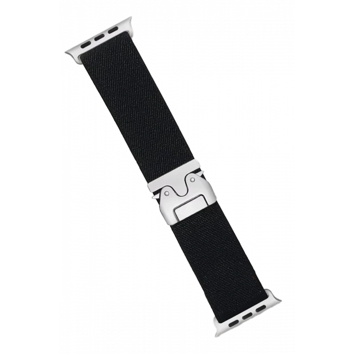 Apple Watch 42mm Uyumlu Forest Kumaş Kordon - Siyah