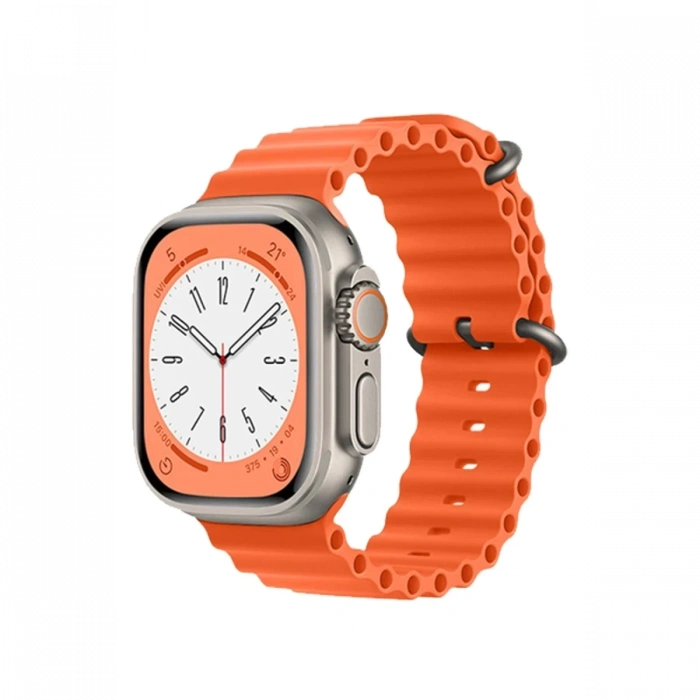 Apple Watch 42mm Uyumlu Ocean Kordon - Turuncu