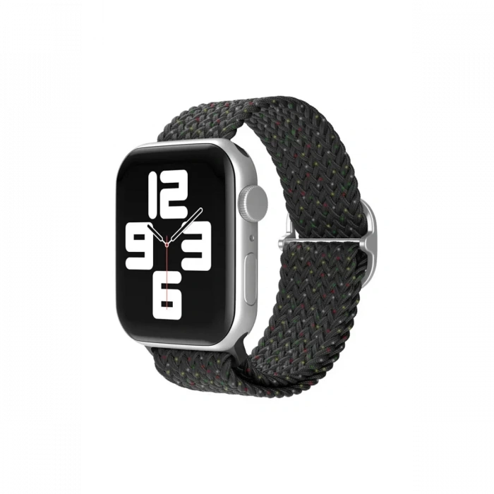 Apple Watch 42mm Uyumlu Star Kordon - Benekli Siyah