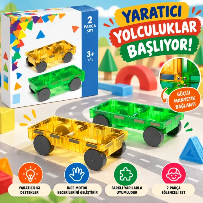 Arabalar 2 Parça Set