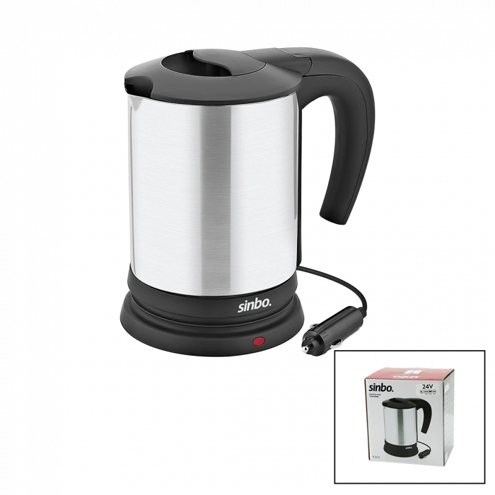 Araç İçi Kettle 24V 0.8L Paslanmaz Çelik 200W