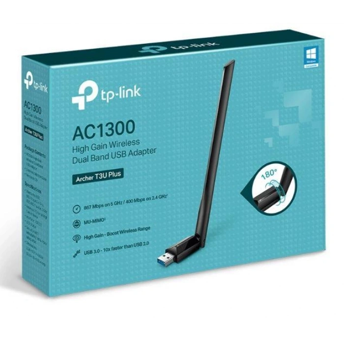 ARCHER T3U PLUS 1300MBPS KABLOSUZ DUAL BAND USB ADAPTOR