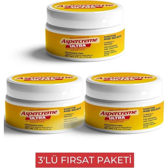 Aspercreme Ultra Masaj Kremi  3 Adet