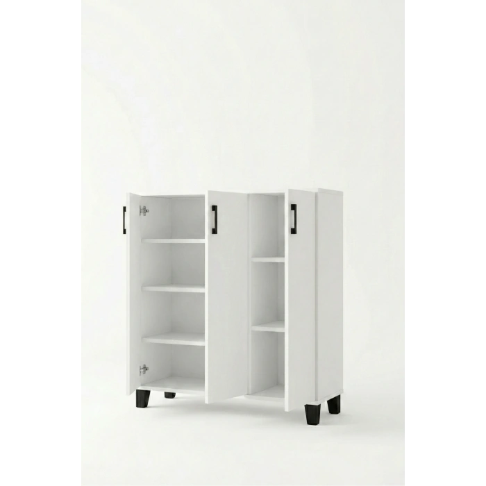 Ayakkabılık Dolabı Beyaz 105 cm