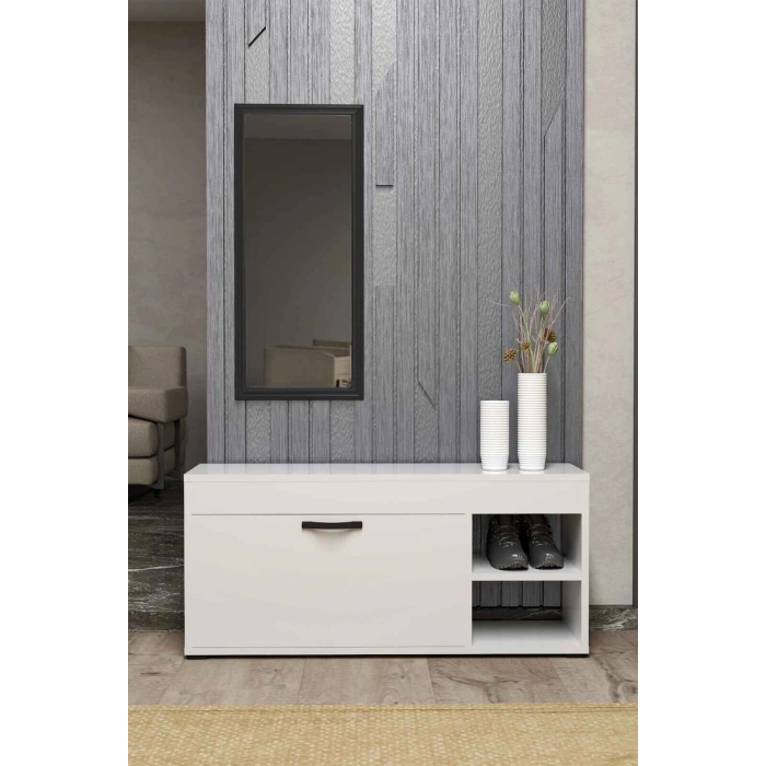 Ayakkabılık Dolabı Beyaz 90 cm
