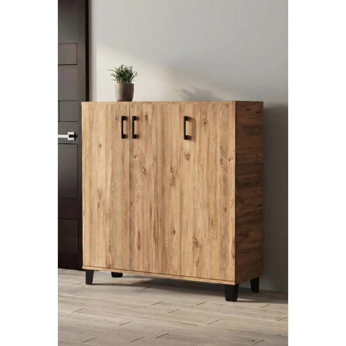 Ayakkabılık Dolabı Kahverengi 105 cm