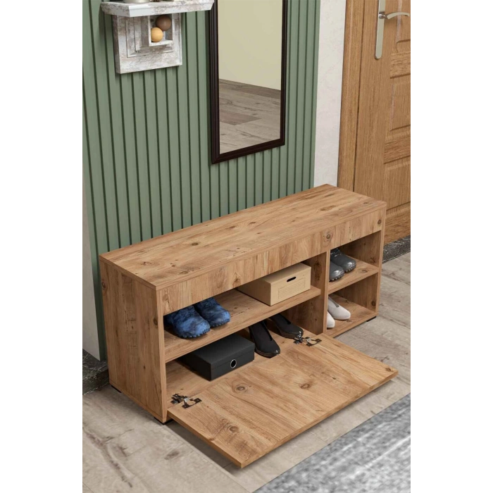 Ayakkabılık Dolabı Kahverengi 90 cm