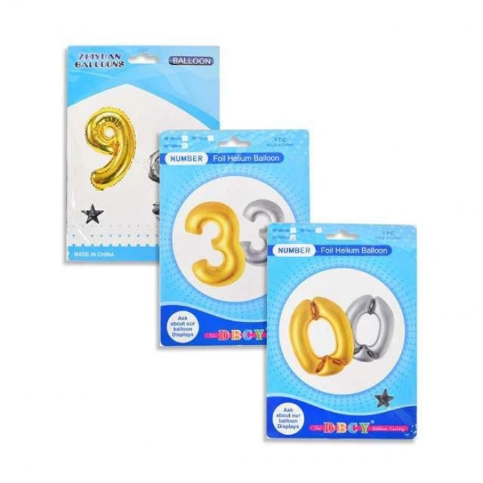 B01.70 Balon Rakam & Harf   1 Adet