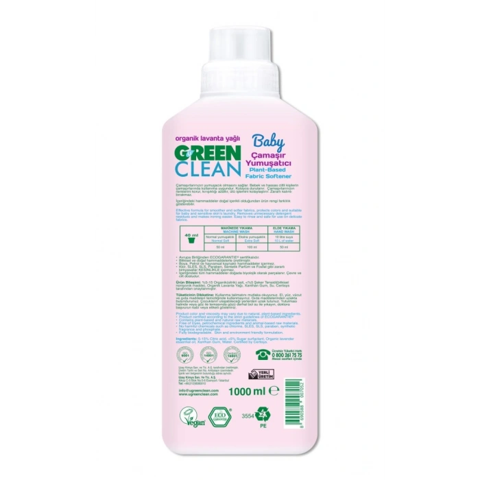 Baby Bitkisel Çamaşır Yumuşatıcı 1000 ml