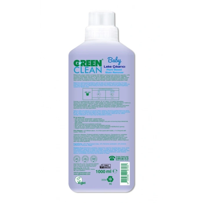 Baby Bitkisel Leke Çıkarıcı 1000 ml