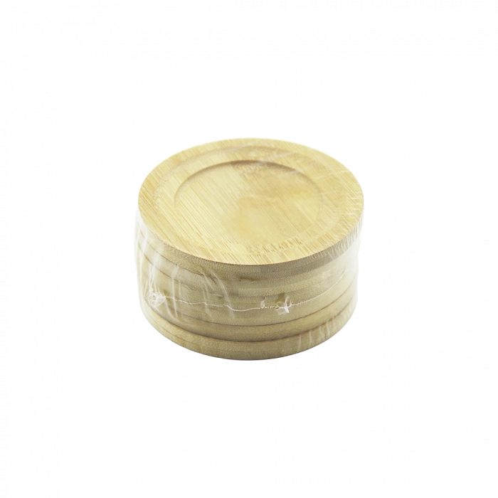 Bambu Ahşap Çay Tabağı 6lı - 9.7 cm