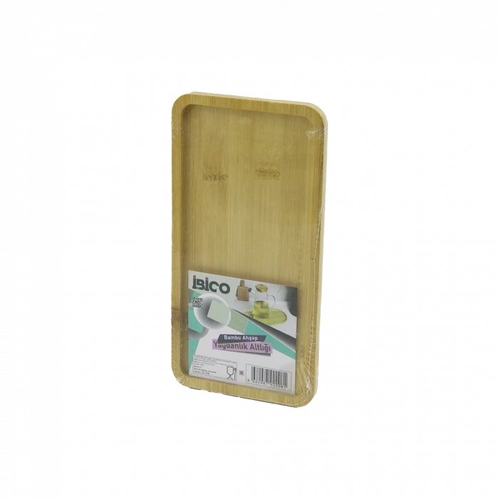Bambu Ahşap Dikdörtgen Mini Tepsi 12 x 23.4 x 0.8 cm