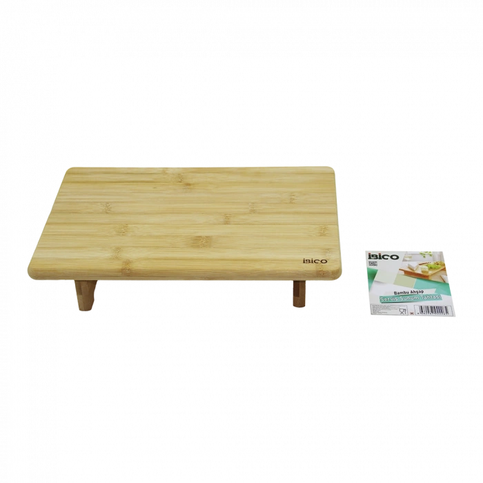 Bambu Ahşap Dikdörtgen Sunum Panosu 32.5x21.5 cm Ayaklı 5 cm