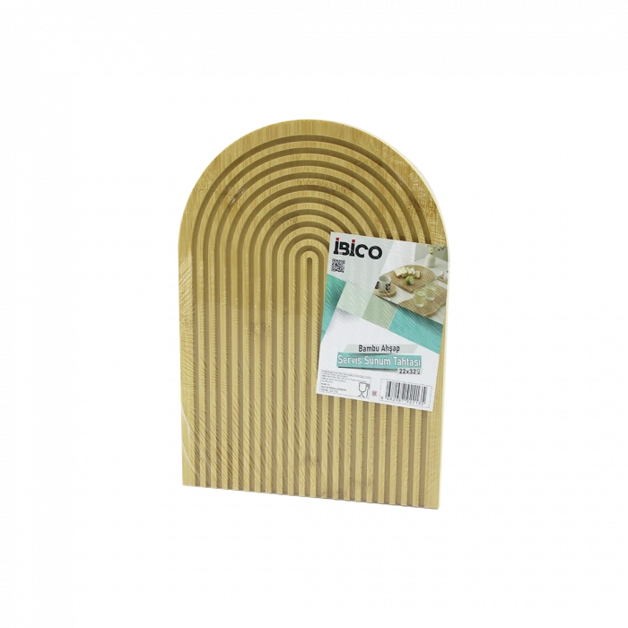 Bambu Servis Tepsisi Sunum Tahtası 22x32 cm (Çift Taraflı)