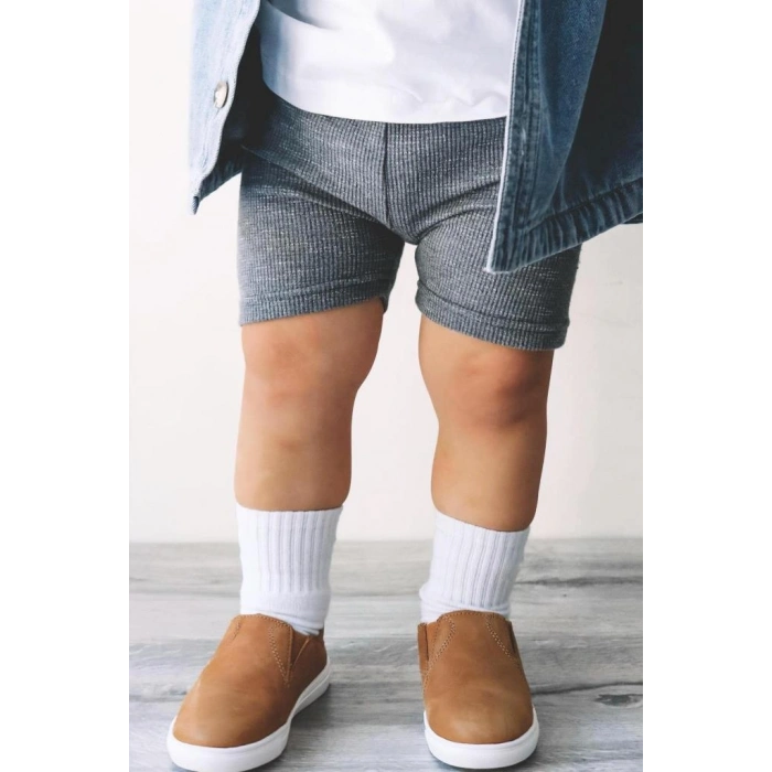 Basic Kaymaz Penye Soket Çorap 3Lü BS10107 Nil Ekru Bej