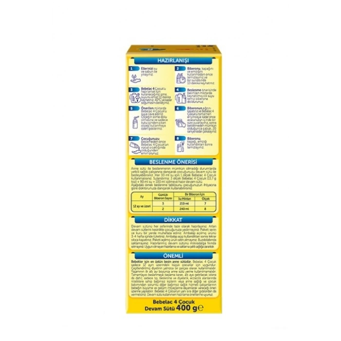 Bebek Devam Sütü No4 400 Gr