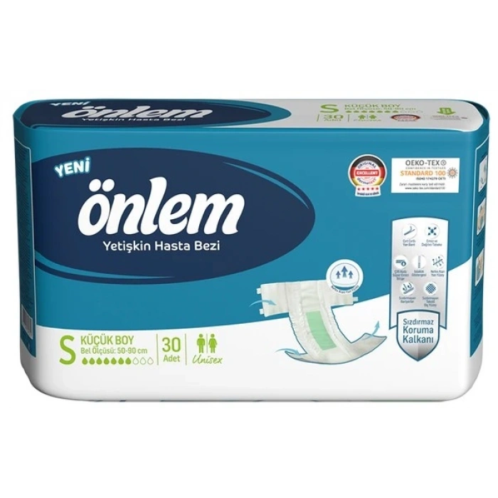 Belbantlı Yetişkin Hasta Bezi - S - 120 Adet, 4 Paket