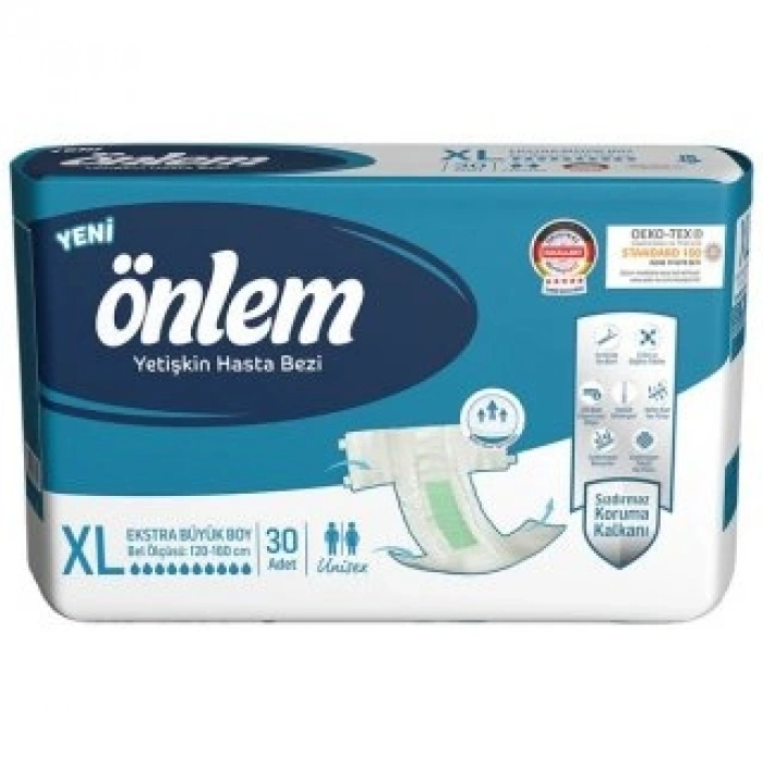 Belbantlı Yetişkin Hasta Bezi - XL - 120 Adet, 4 Paket