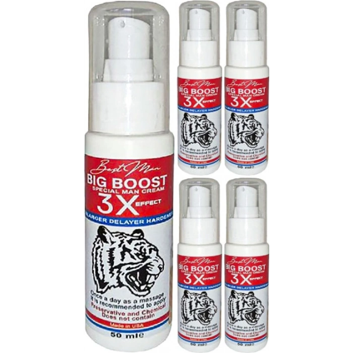Bigboost Cream 5 Adet Erkek Uzun-Kalın-Sert- Bakım Kremi 50 ml